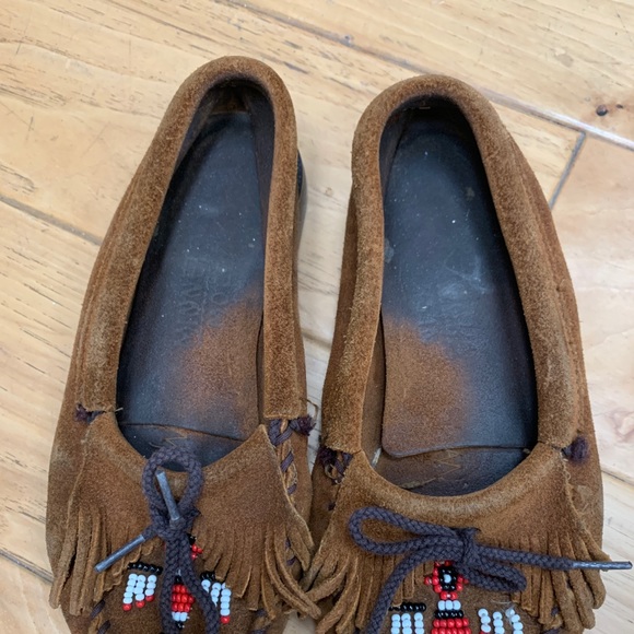 Minnetonka brown moccasin - Picture 2 of 3